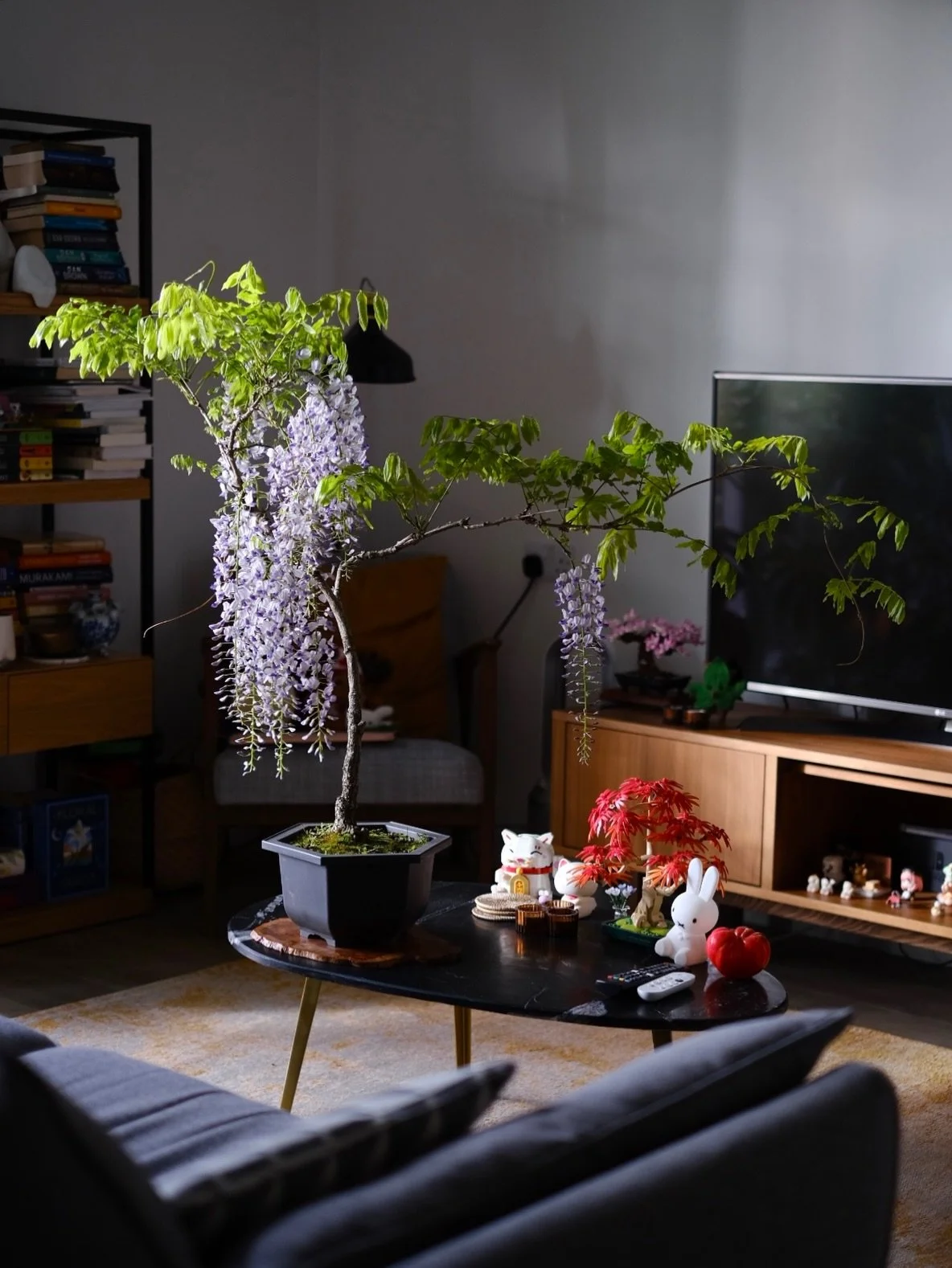 A full circle kind of day. 

We spent the afternoon delivering a wedding in West London and were greeted by the most beautiful wisteria in someone&rsquo;s garden &mdash; then came home to find our own had finally bloomed too.

Last year, Adam brought