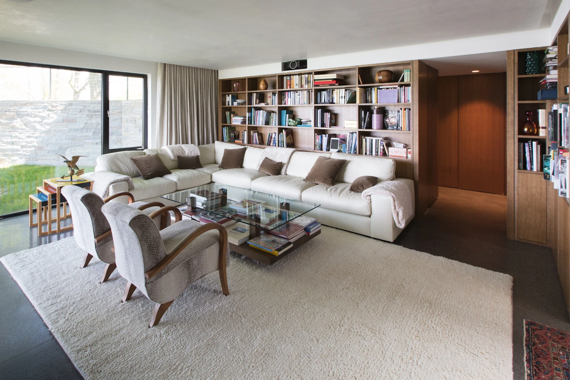Custom Wraparound Bookcase