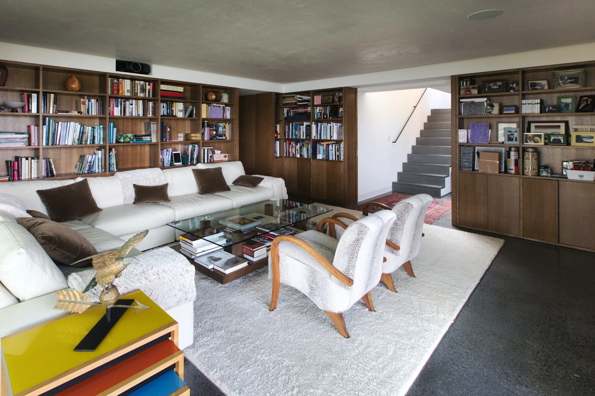 Custom Wraparound Bookcase
