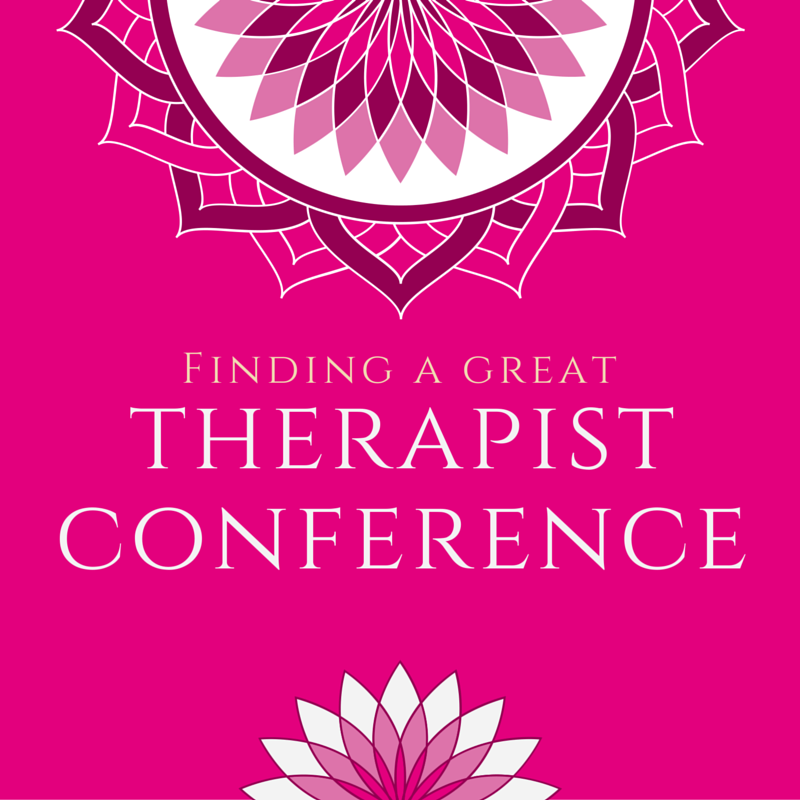 How do you find therapist conferences?