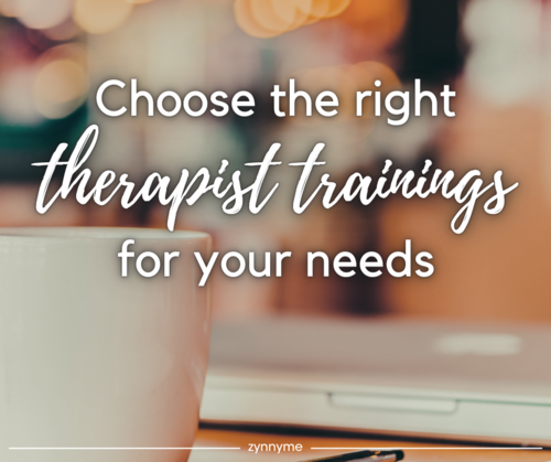 Training for Therapists: Webinars, Courses, Certifications, and CEs