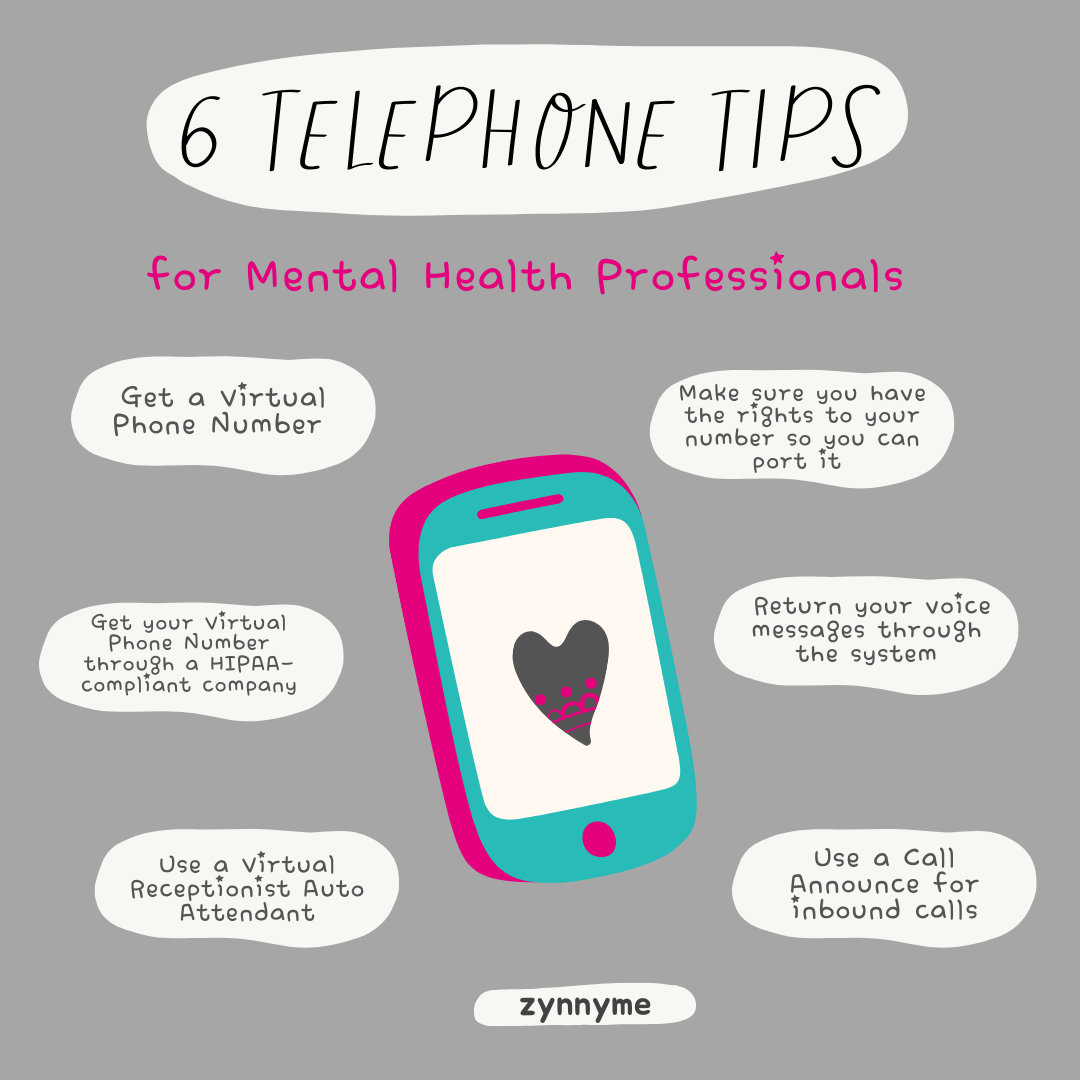 6 Telephone Tips for Mental Health Professionals