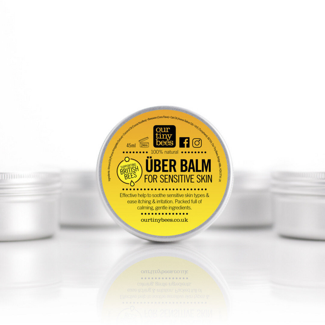 Uber Balm for sensitive skin &mdash; Natural care for softer, well-nourished skin. 
Our Tiny Bees 100% Natural Skincare