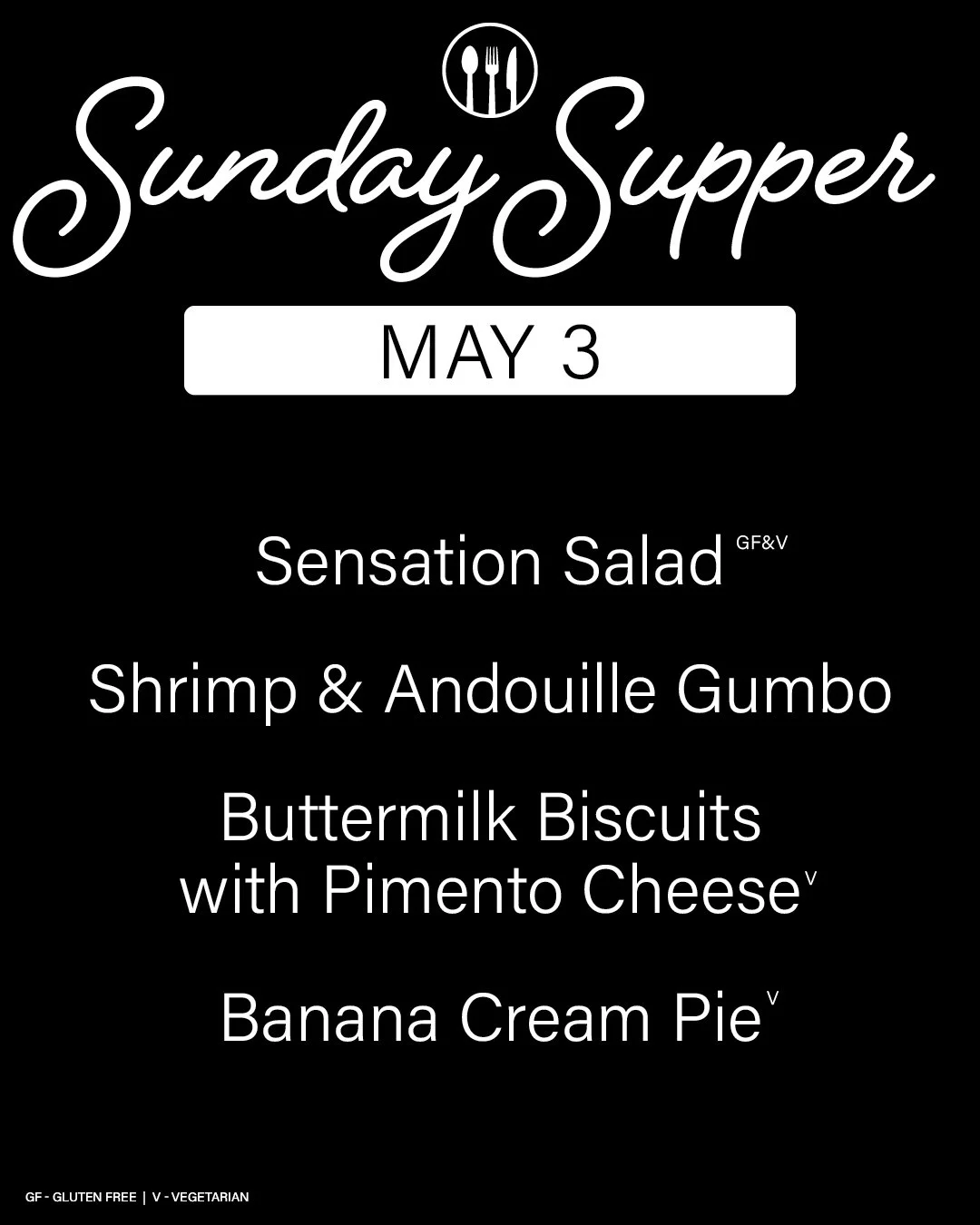 Sunday Supper - May 3