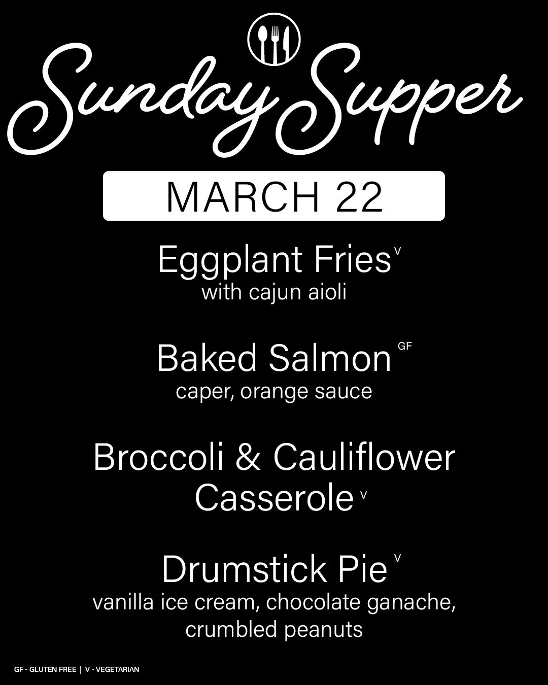 Sunday Supper - March 22