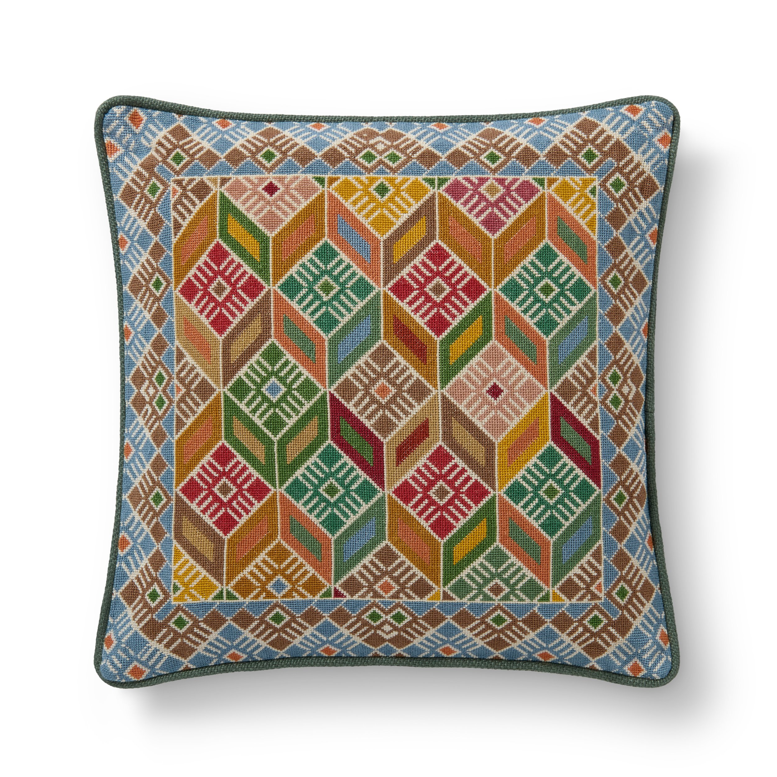 Ahlam hand-embroidered cushion