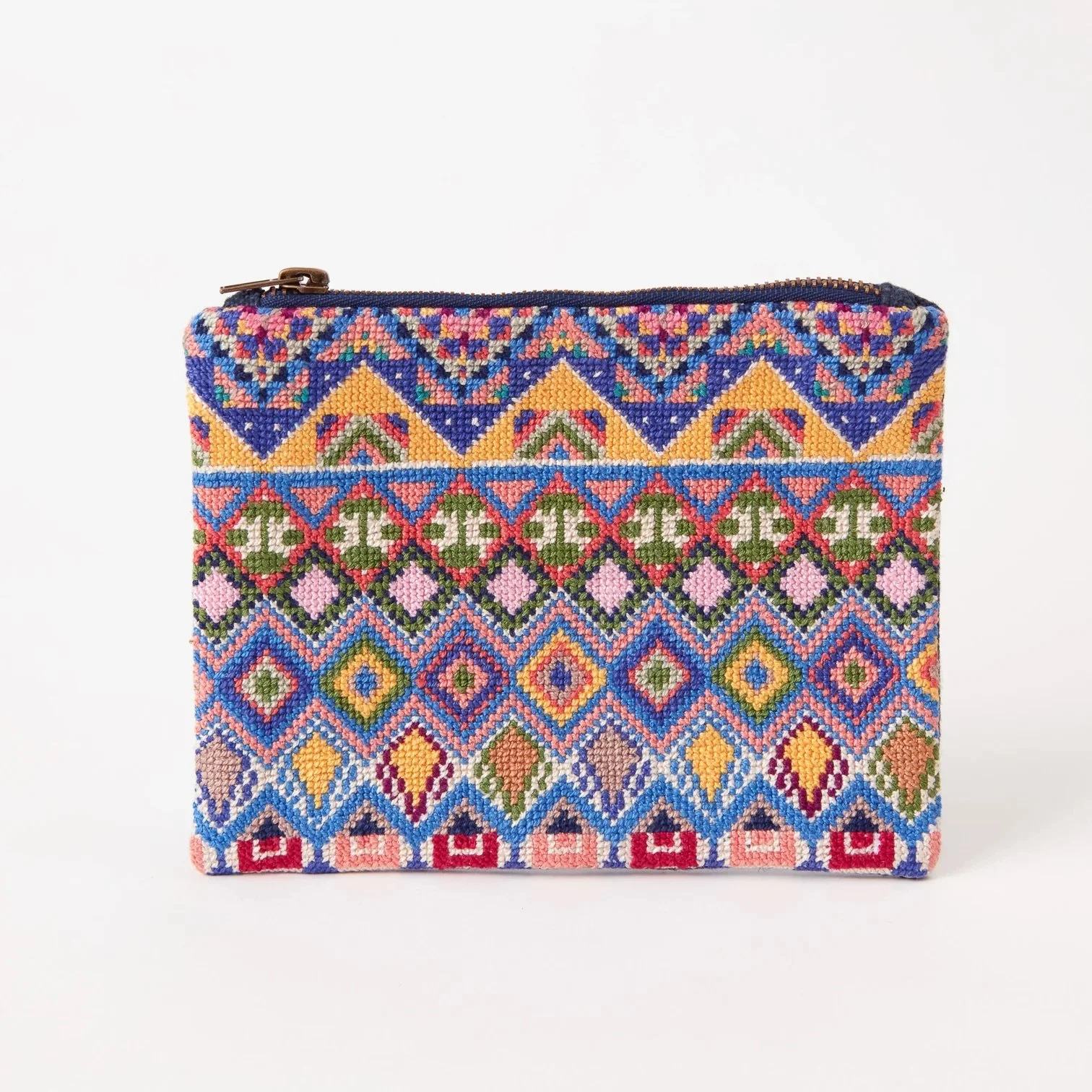 Sara hand-embroidered pouch