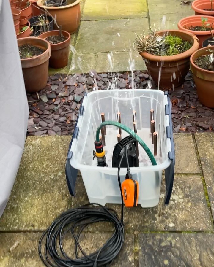 Necessity is the mother of invention, so they say. Here&rsquo;s the latest home made production aid - a power bottle sanitizer! It&rsquo;s bottling month, and since we mostly bottle condition our cyder, we like to give it a month or two for it to mat