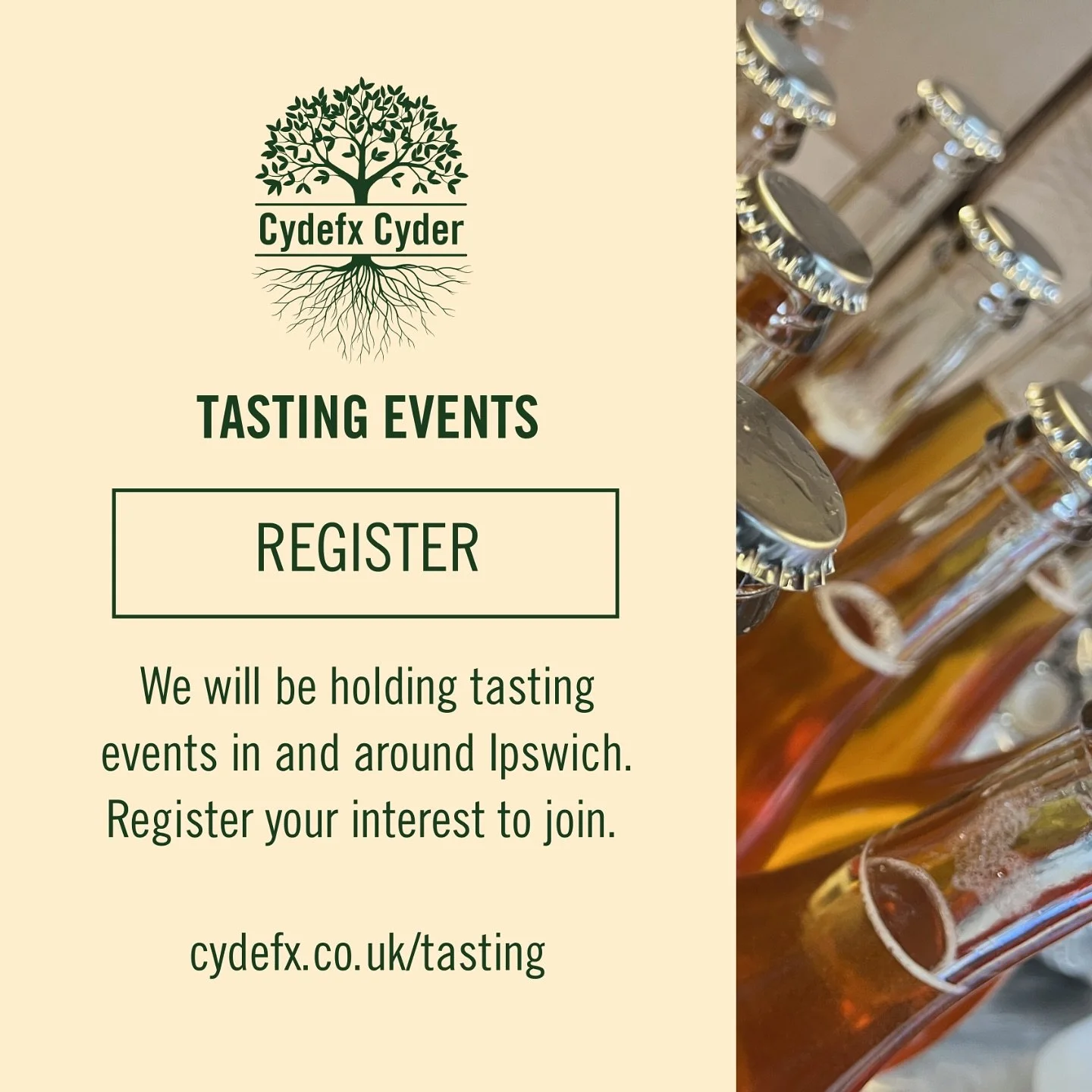 Please REGISTER your interest with us if you&rsquo;d like to come and try our range of cyders. We just need a contact email and we&rsquo;ll be in touch when we schedule the first tasting session &hellip; www.cydefx.co.uk/tasting 
.
.
.
.
#cider #craf