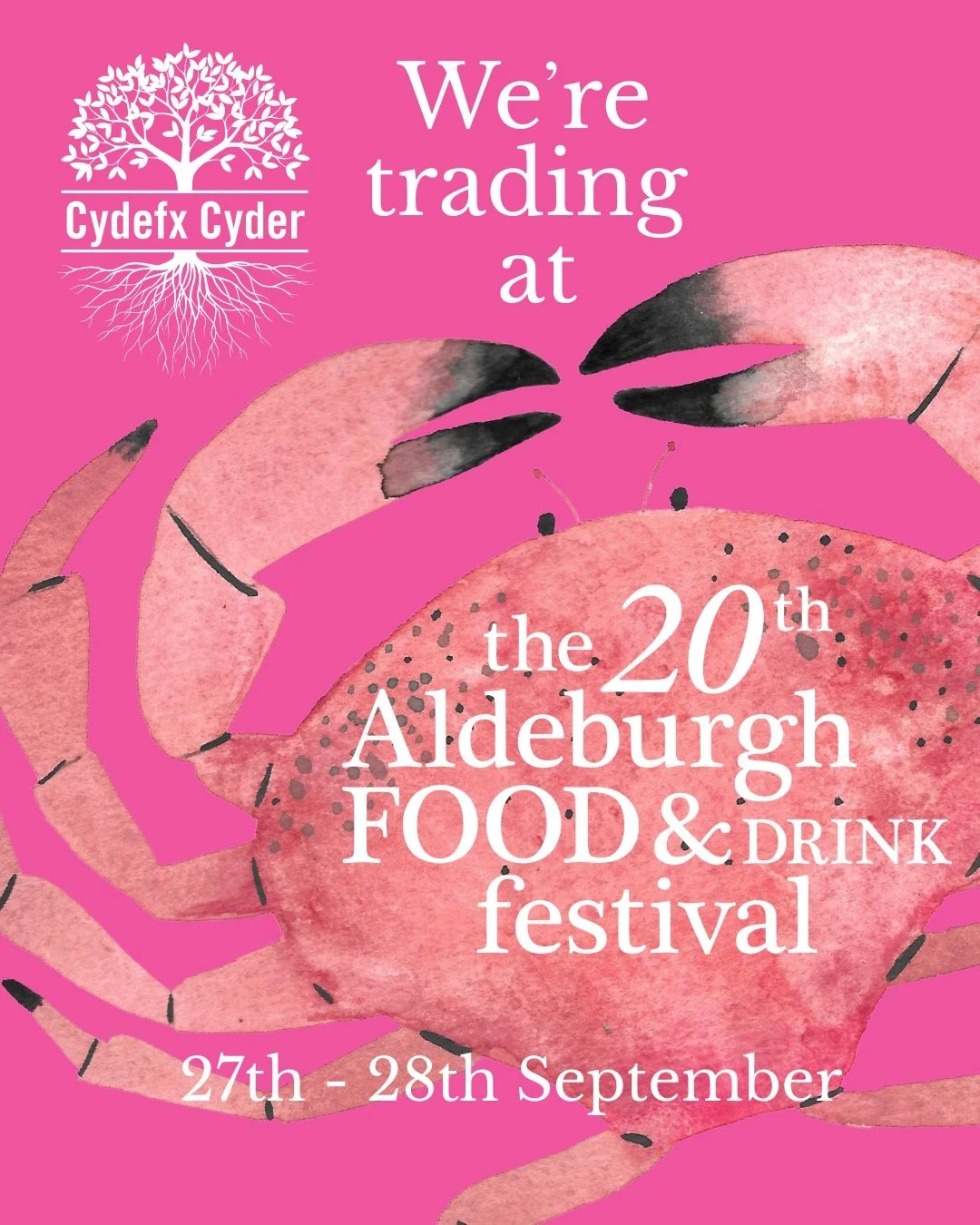 A date for your diary - 27th-28th September, we're going to be at the Aldeburgh Food &amp; Drink Festival for the weekend. It will be our second year there and we're really looking forward to it! #realcider #craftcider #suffolkcider #cydefx #aldeburg