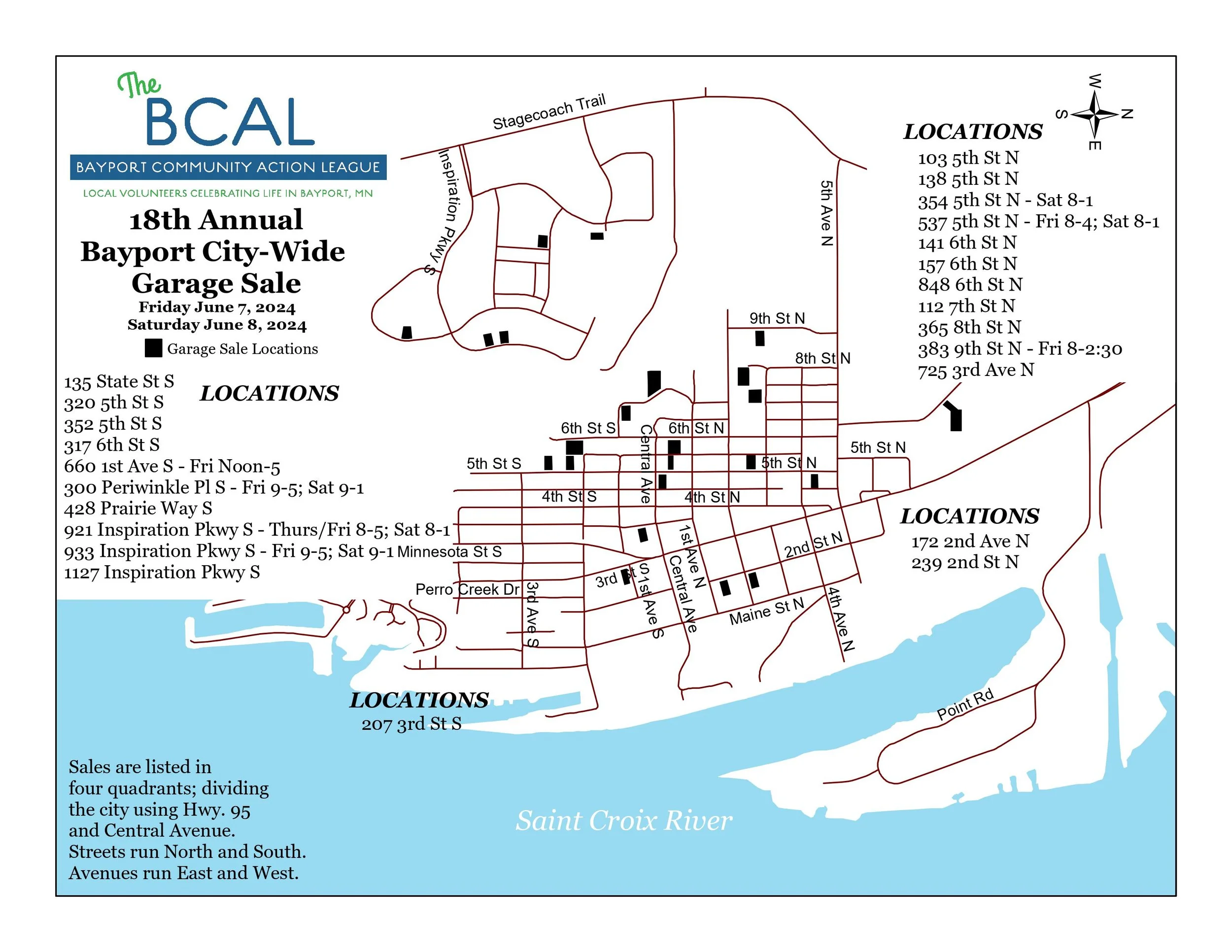 City Wide Garage Sale — Bayport Community Action League