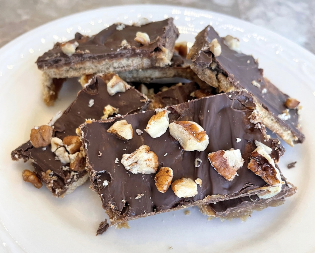 Pecan Graham Cracker Toffee!
