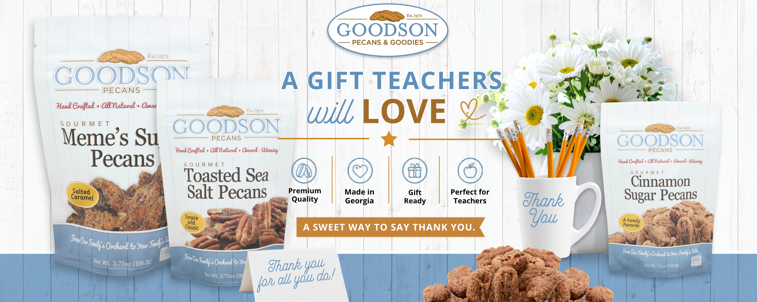 Teacher Appreciation Graphic with Flowers