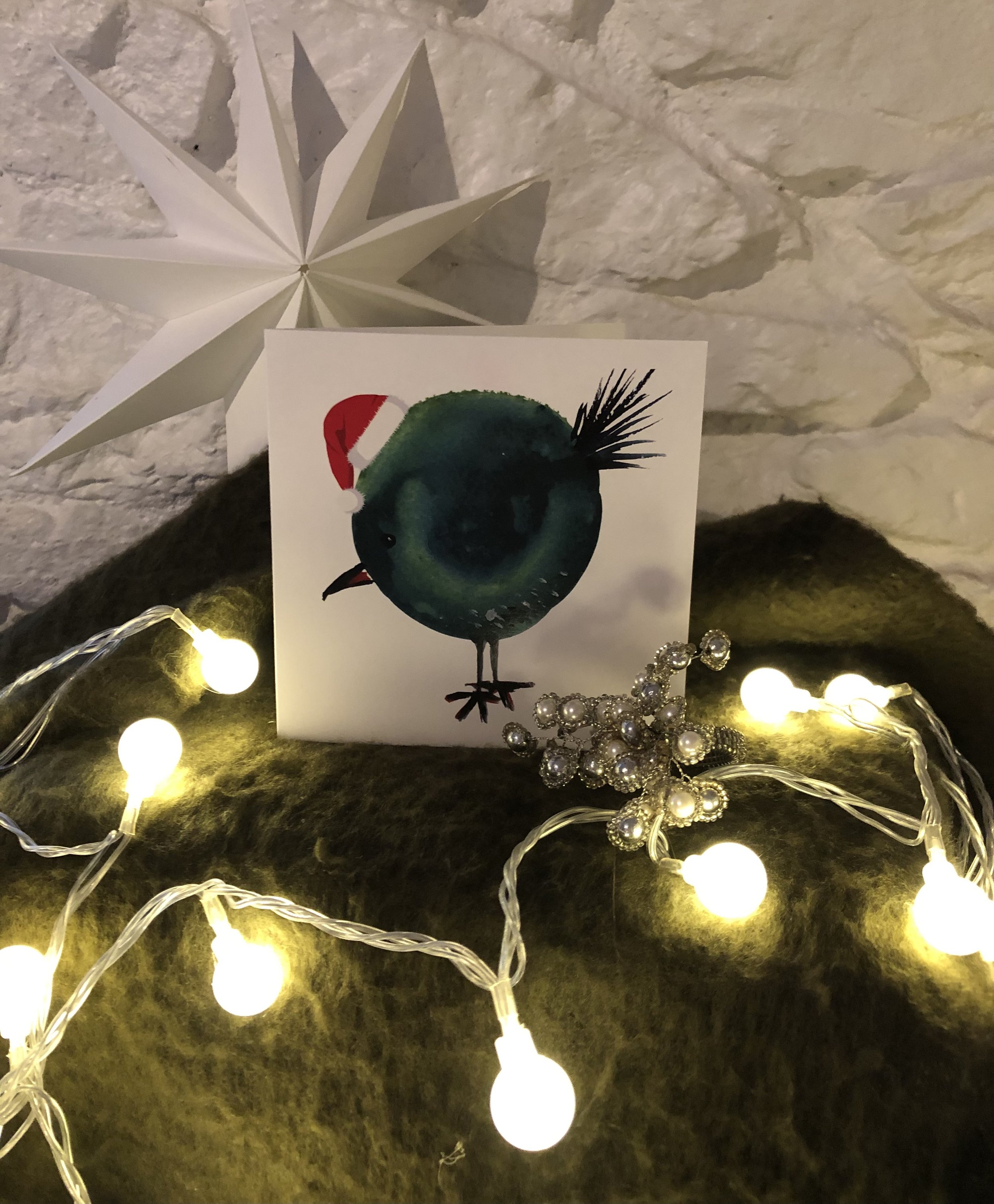 Christmas Green Bird