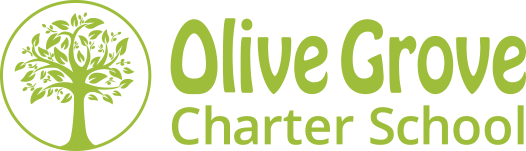 Olive Grove Charter School logo with a green tree icon and text in green