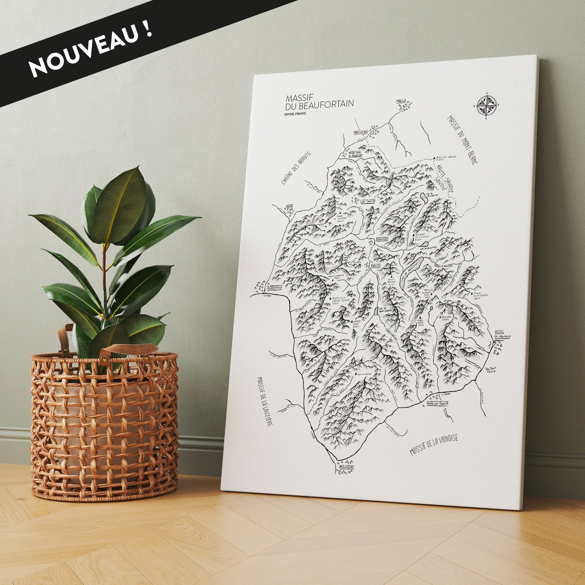 La Carte du Massif du Beaufortain
