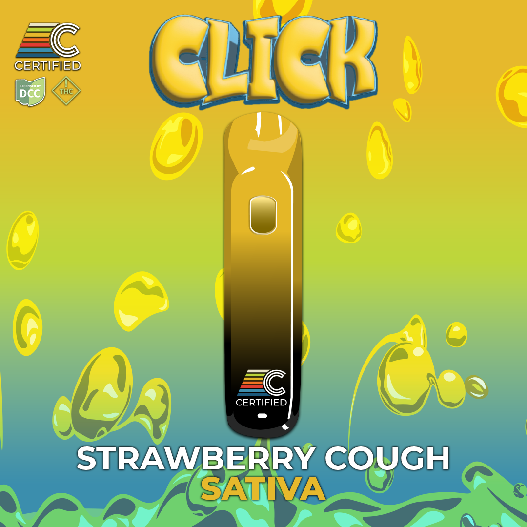 Strawberry Cough - CLICK | 1g Distillate Disposable