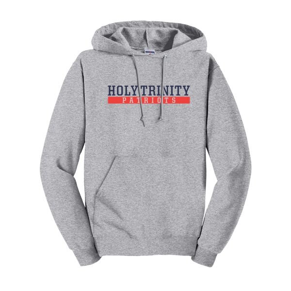 Holy Trinity Patriots Block Logo Port & Company® Core Fleece Pullover Hooded Sweatshirt