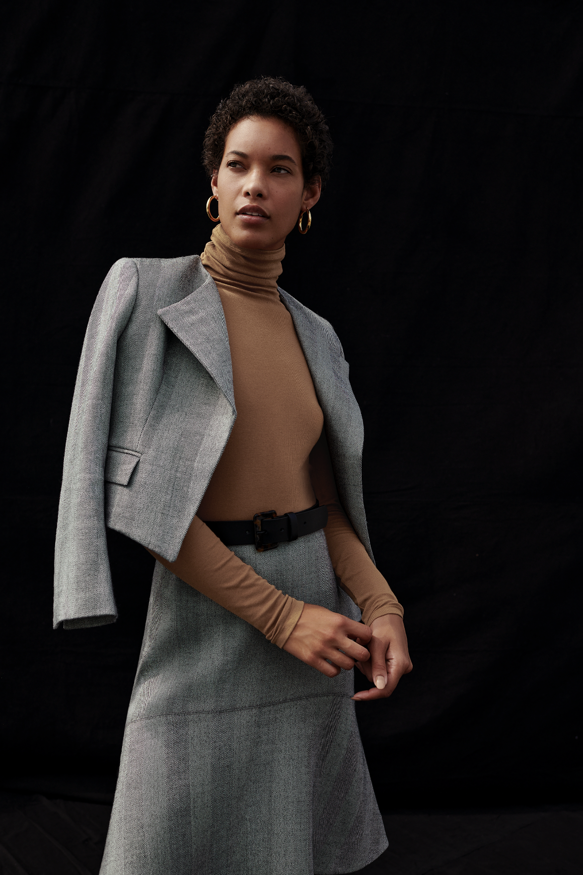 Women's fashion art direction for brand campaign featuring a studio photoshoot