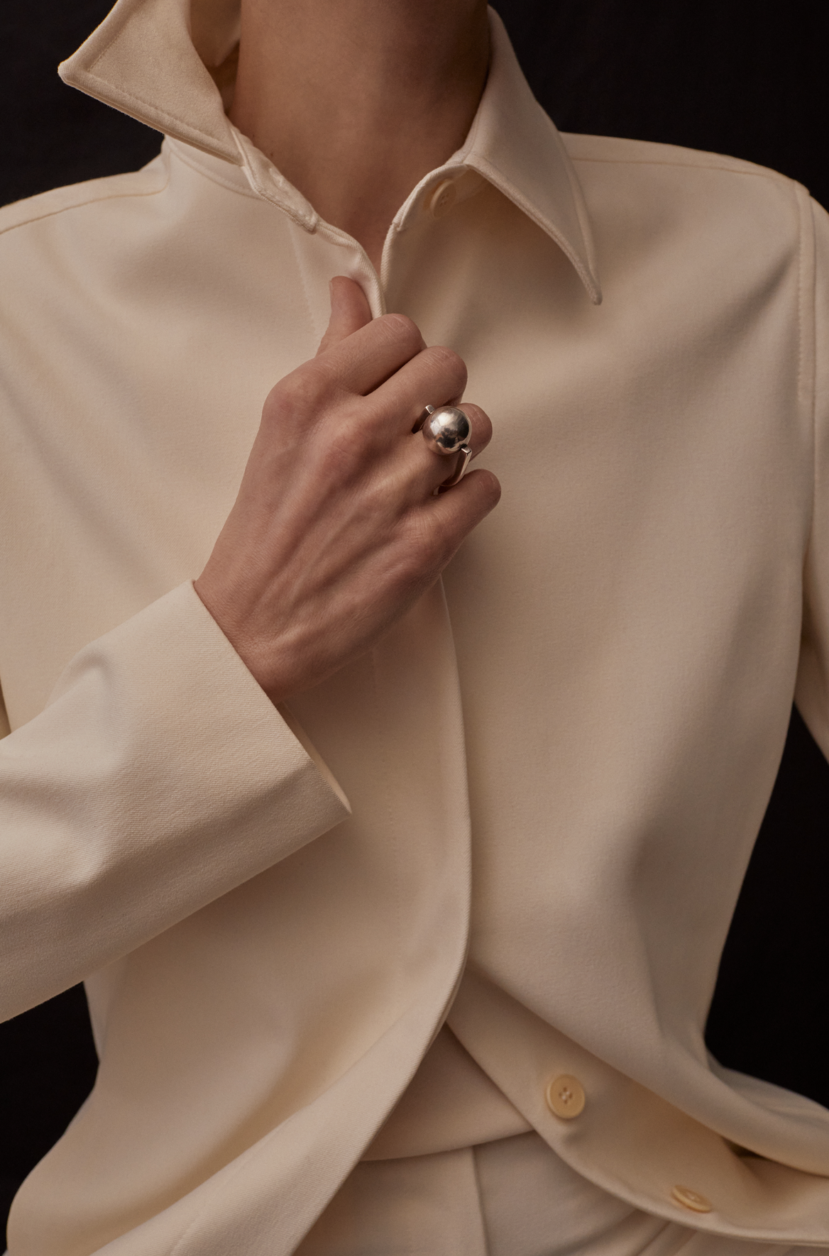 Women's accessories and jewelry in studio editorial advertising campaign creative direction