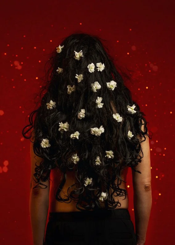 Christian Thompson AO, Ember I, 2025, C-type print on metallic paper, 120 x 85.73 cm, edition of 3 +2 AP 