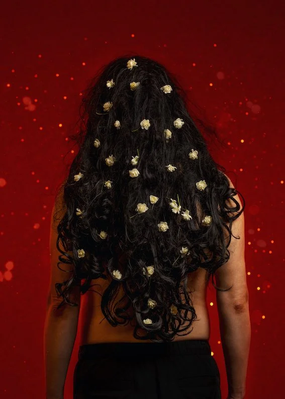 Christian Thompson AO, Ember III, 2025, C-type print on metallic paper, 120 x 85.73 cm, edition of 3 +2 AP 