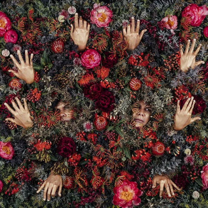 Christian Thompson AO, Double Happiness, 2021, C-type print on Fuji Pearl Metallic Paper, 250 x 250 cm / 120 x 120 cm