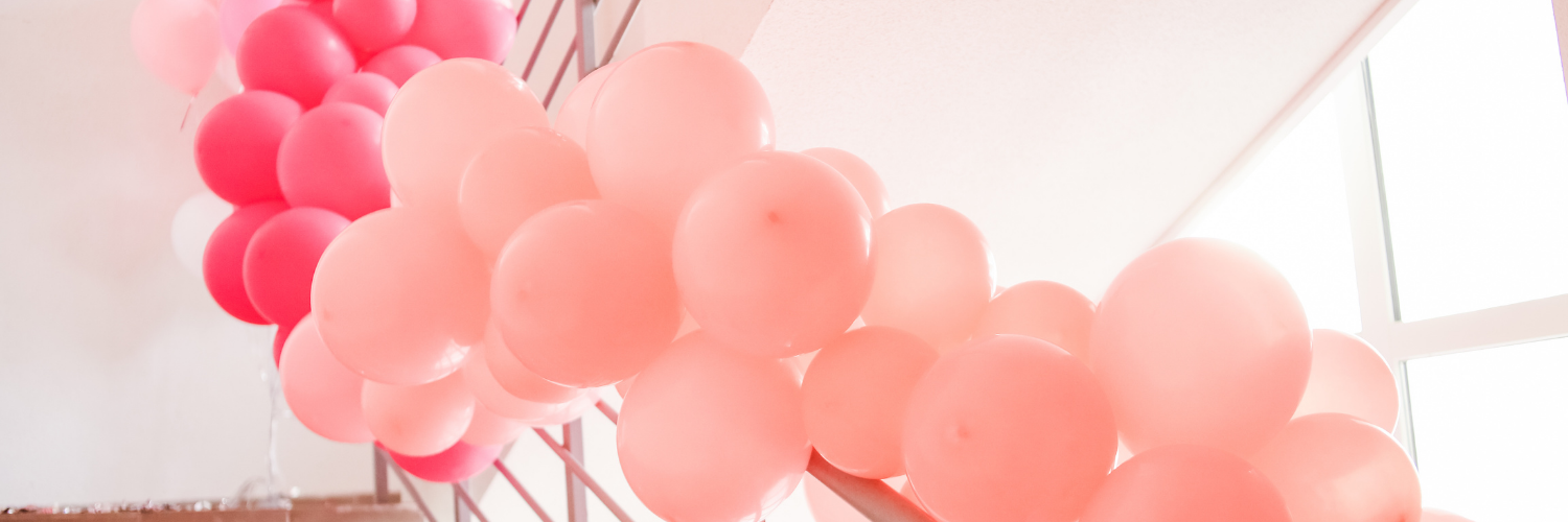 Balloons Event Logo Party Planning Confetti Premade Logo