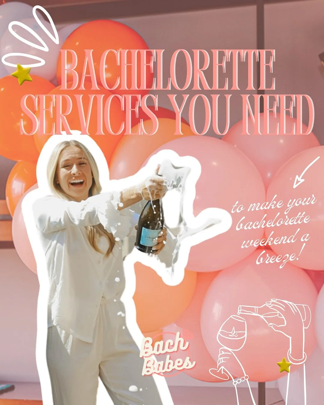 3 services you NEED for your next bachelorette weekend! 💅🏼Wedding planning is hard enough, let us do the rest for you sis! 🤭