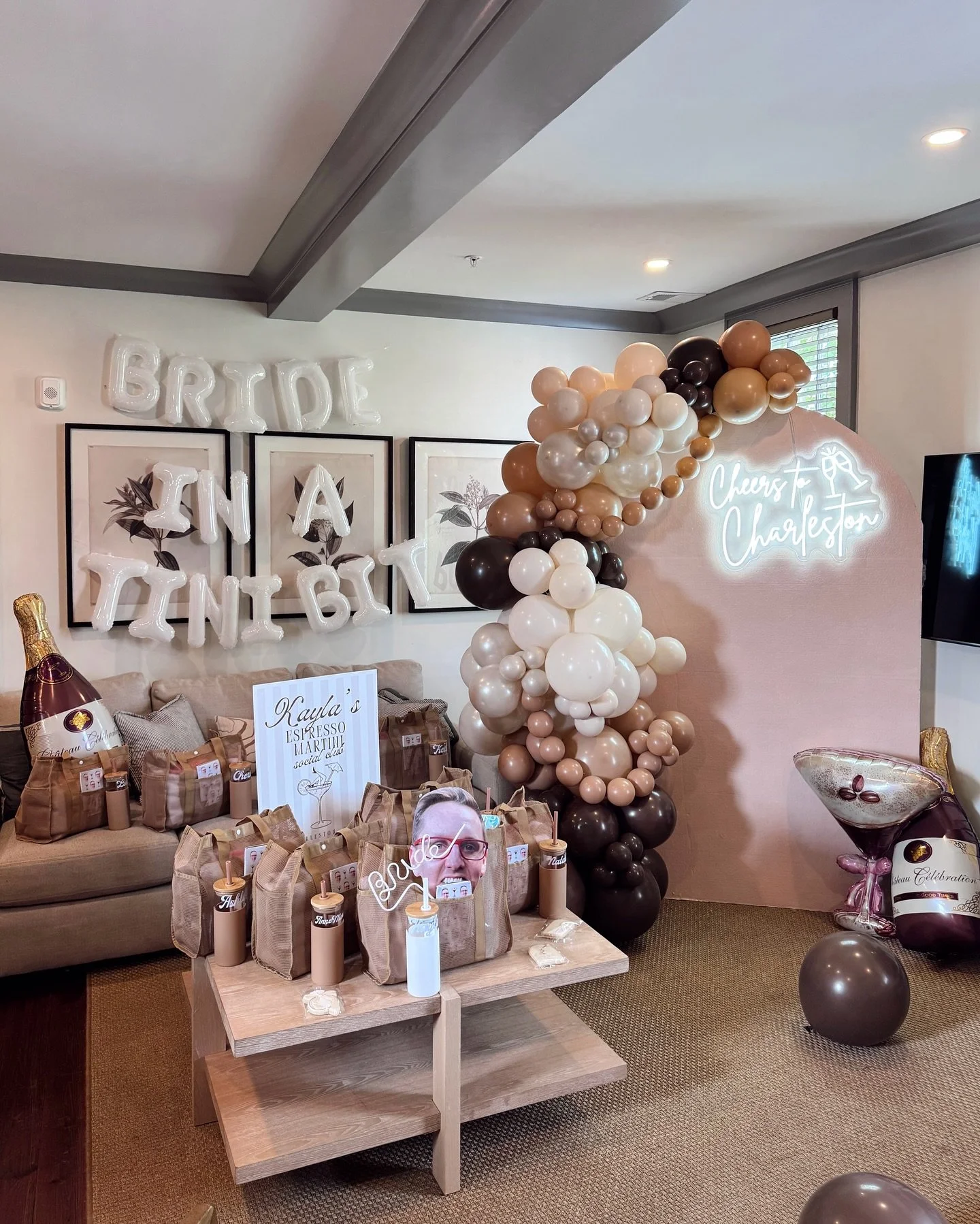 Bride in a tini bit, memories made for a lifetime🍸✨