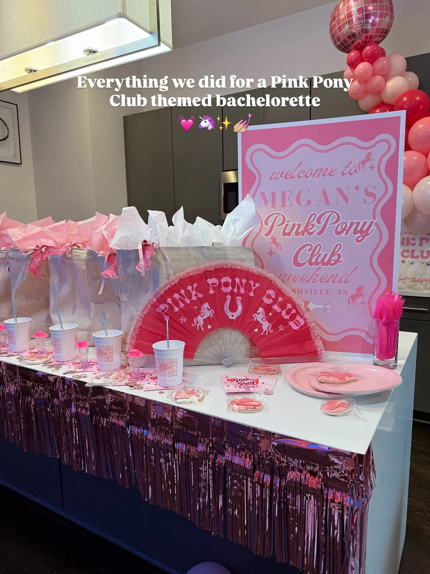 Details of our Pink Pony Club themed party! 💓🦄✨ What themes do you wanna see details of?!