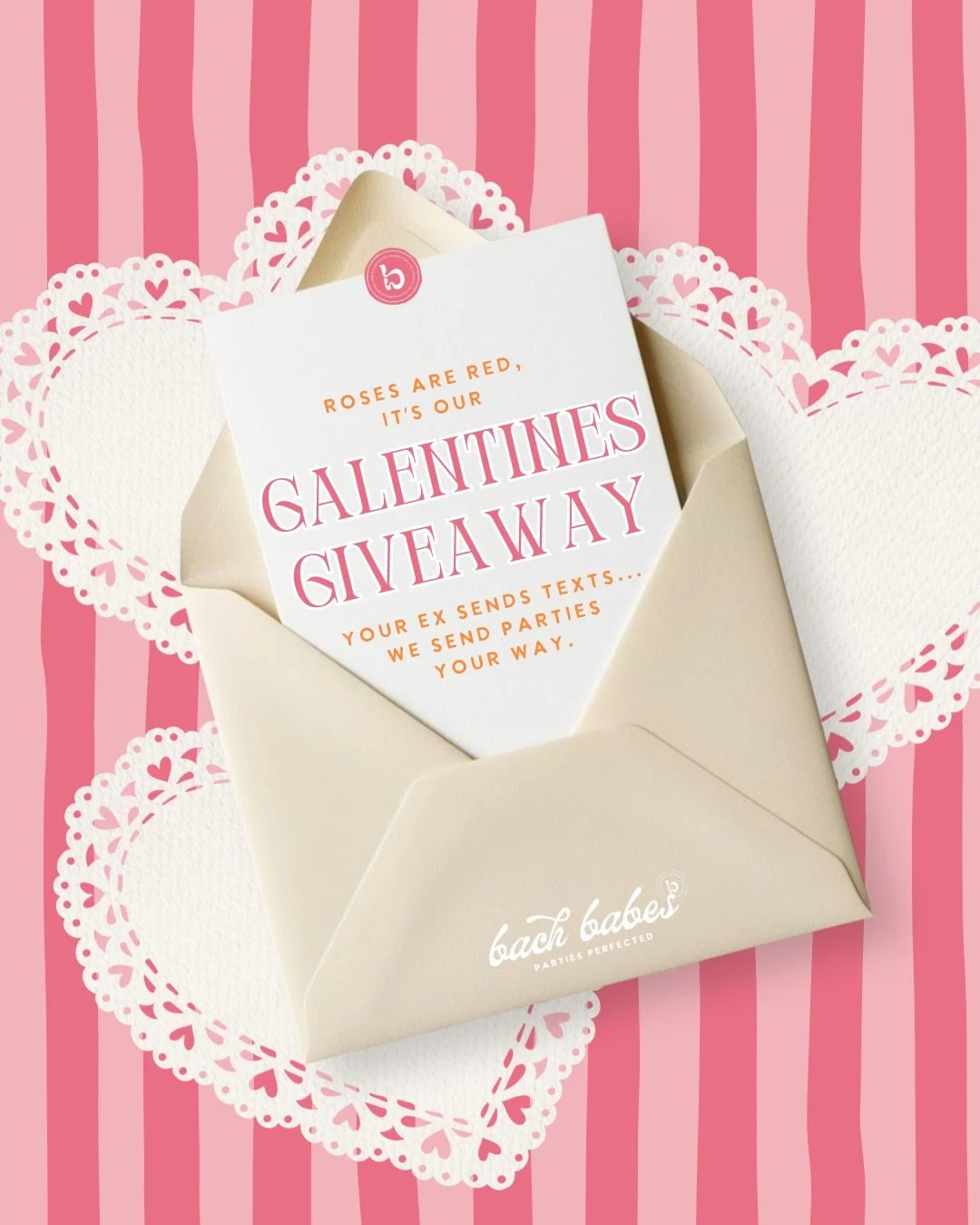 Roses are red,
Our Galentine&rsquo;s Giveaway is underway&mdash;
Your ex sends texts&hellip;
We send upgrades your way. 💌🍸

This Galentine&rsquo;s, we&rsquo;re giving ONE lucky babe a Bach Babes product line of her choice. Yes, any line. Any vibe. 