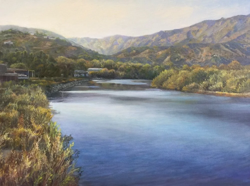 Ken Goldmanfineart_ East Malibu Lagoon From PCH_Oil on Canvas_18x24_2900 - Ken Goldman.jpg