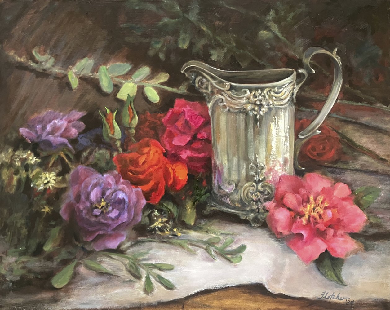 Silver Pitcher with Camellia and Roses - Jane F.jpg