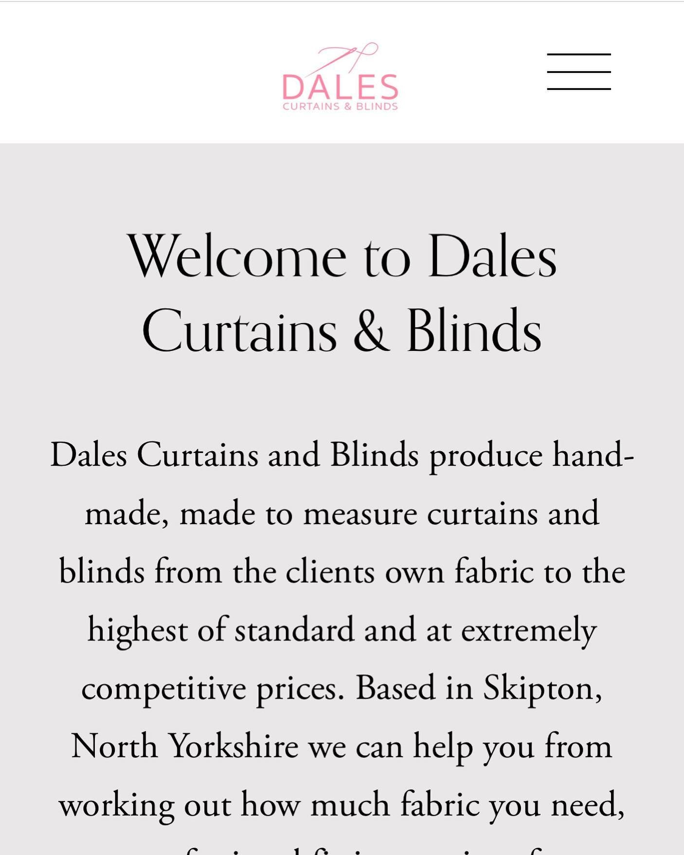 We have a new website! Check it out! #curtainmaker #bespokecurtains #madetomeasurecurtainsandblinds #handmadecurtains #bespokeblinds #madetomeasureblinds #sticher #softfurnishings #bespokefurnishings #skipton #ilkley #northyorkshire #curtains #romanb