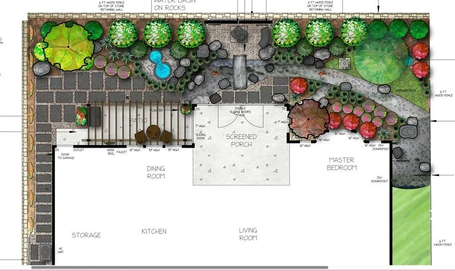 Next week, I am so excited to start installation of this project for a very kind client who has big dreams! 

It takes time to plan, pick materials and do all of the homework to ensure we achieve the end result we want - a lush Japanese garden that e
