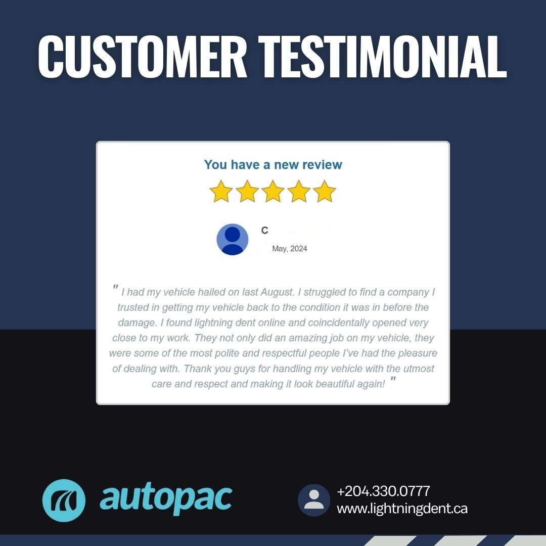 It's what we do! Thank you for your kind words. 🚘⭐⭐⭐⭐⭐

#customerexperience #localservice #dentrepair#happycustomer #pdr #hail #haildamage #haildamagerepair #paintlessdentrepair #paintlesshailrepair #paintlesshailremoval #hailrepair #dentrepair #den