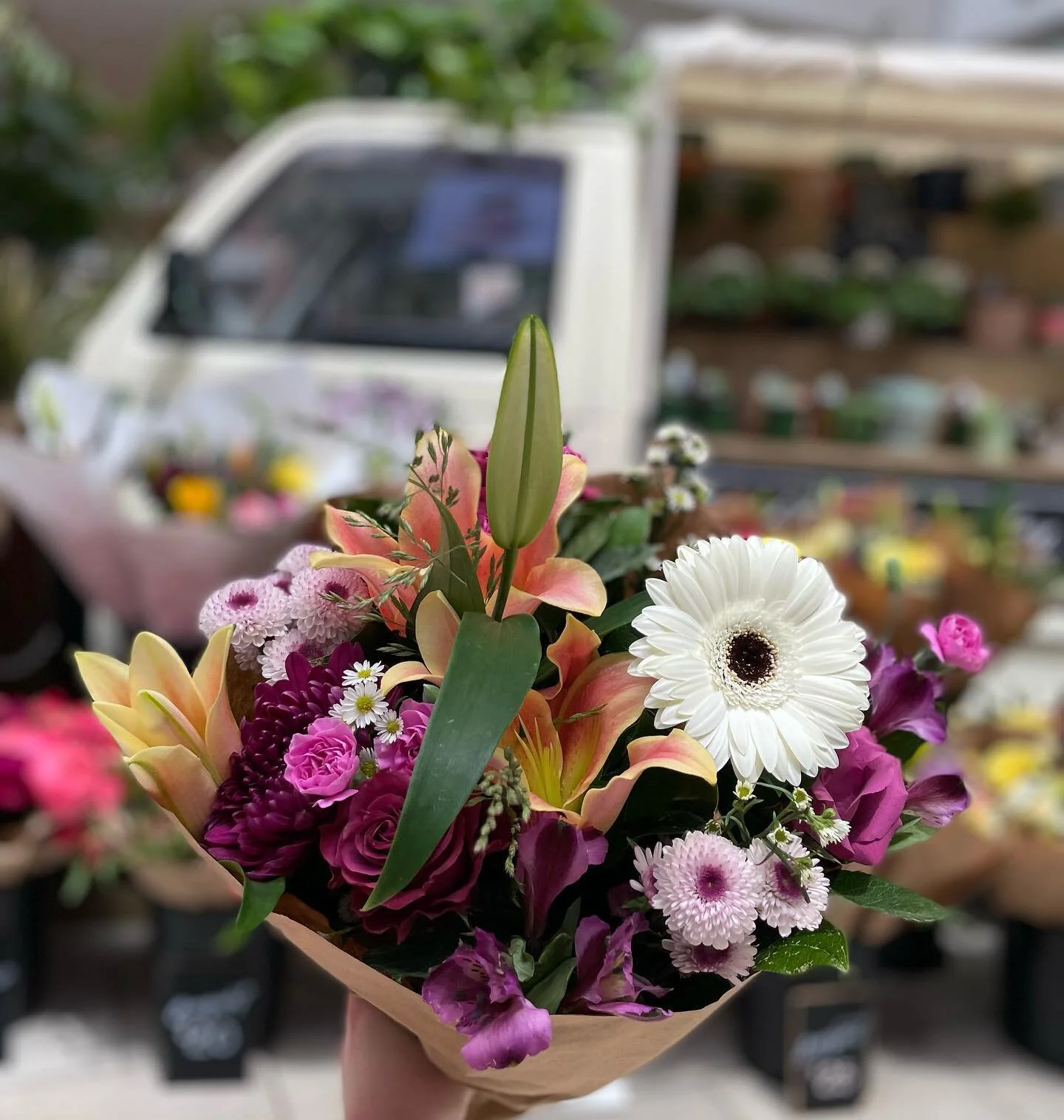 Pretty new bouquets for the week hit the trucks this morning! Need to add some color to your home? Come see us!