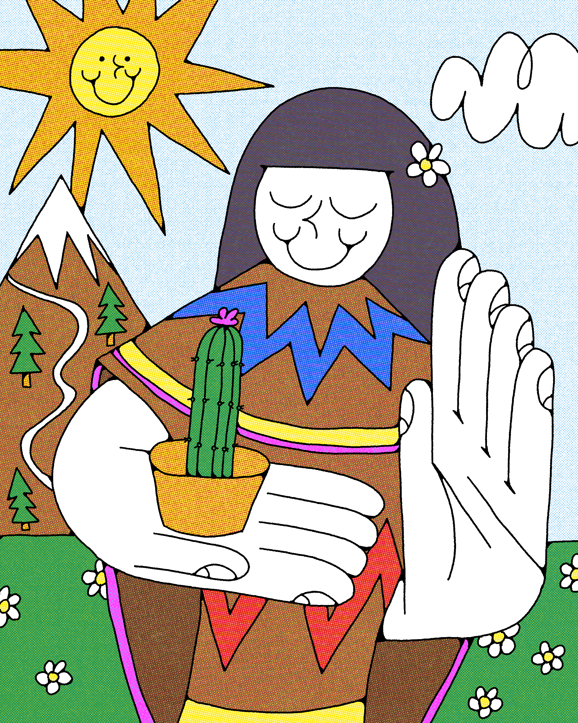 Caminar una planta sagrada