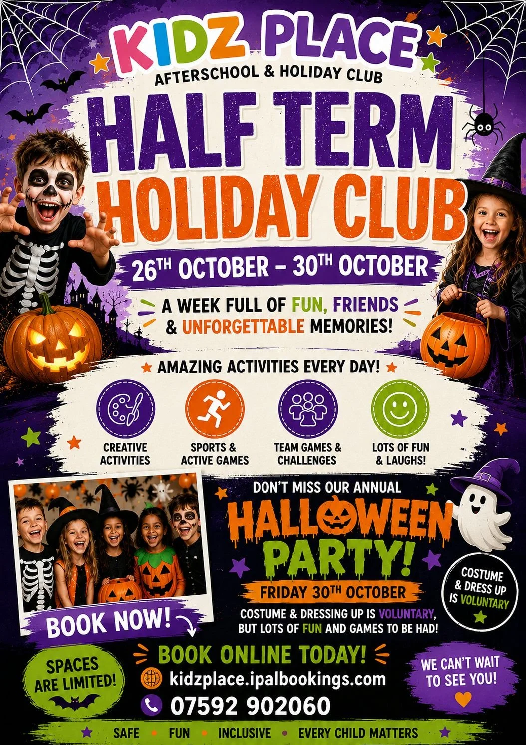 October half term and halloween party 