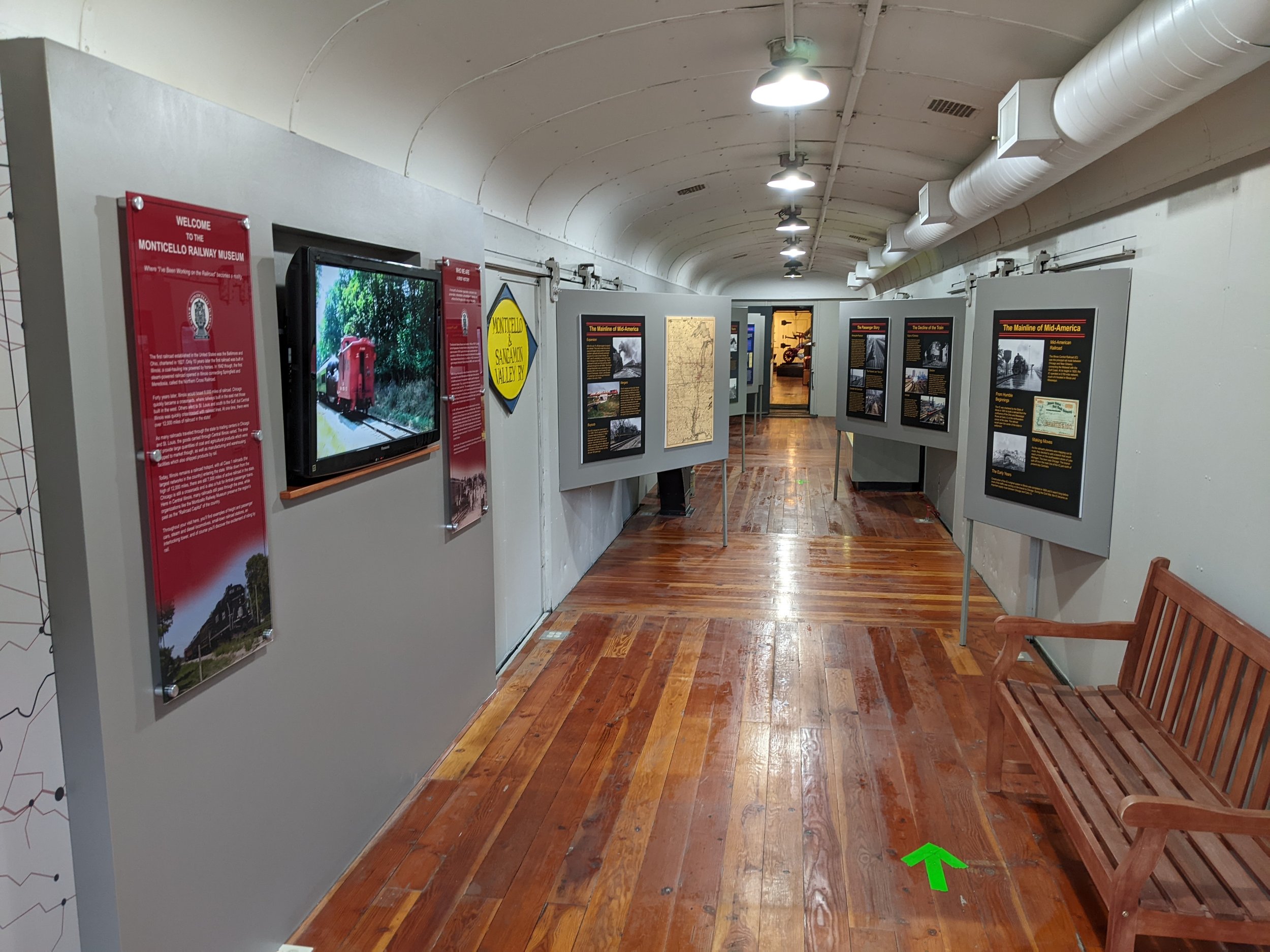  The entrance to the exhibit area.  