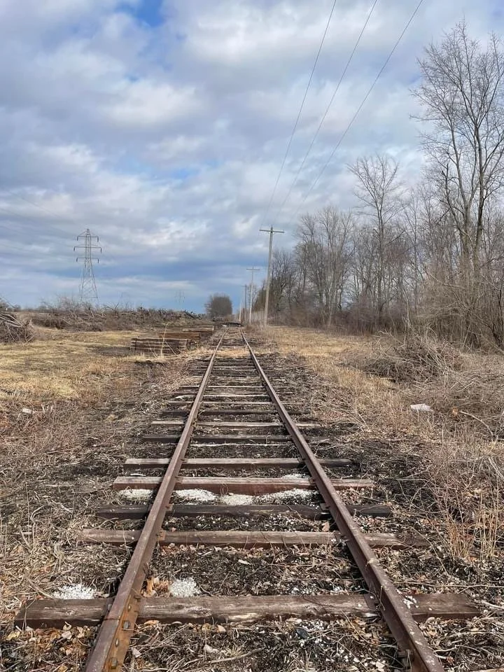  Additional ties have been added as track construction marches north.  