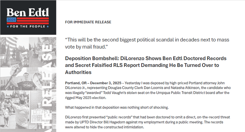 Deposition Bombshell: DiLorenzo Shows Ben Edtl Doctored Records and Secret Falsified RLS Report Demanding He Be Turned Over to Authorities