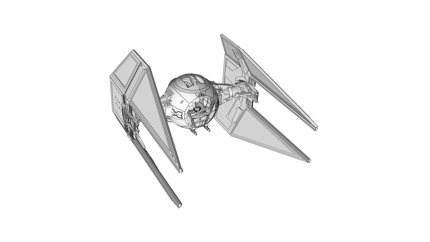 TIE Interceptor 2D (Justin Robbins).png