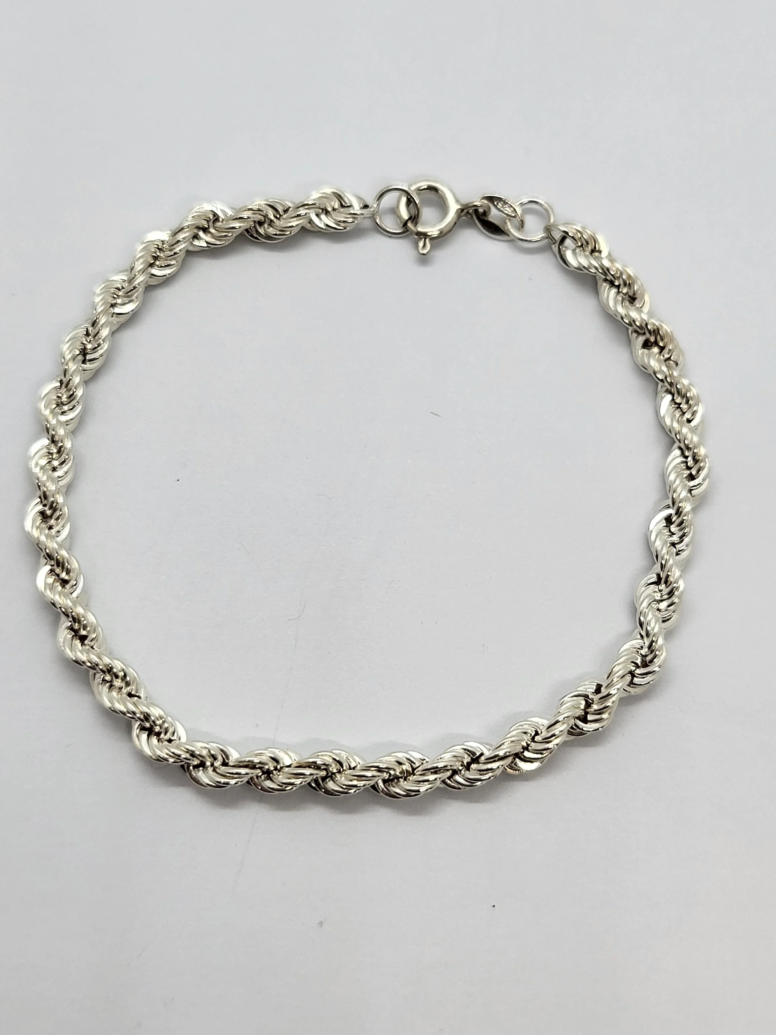 Silver Rope Bracelet