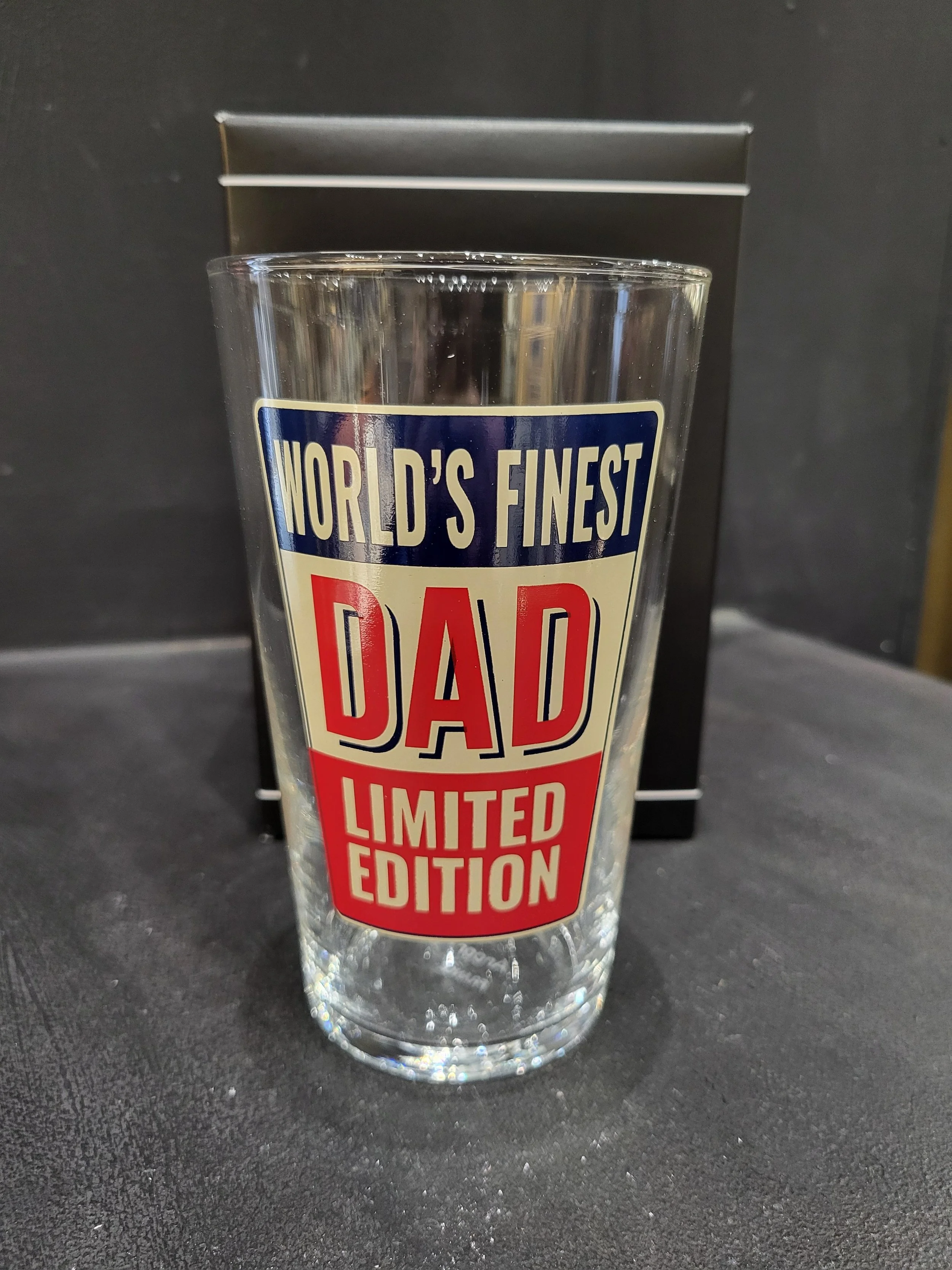 Worlds Finest Dad Glass