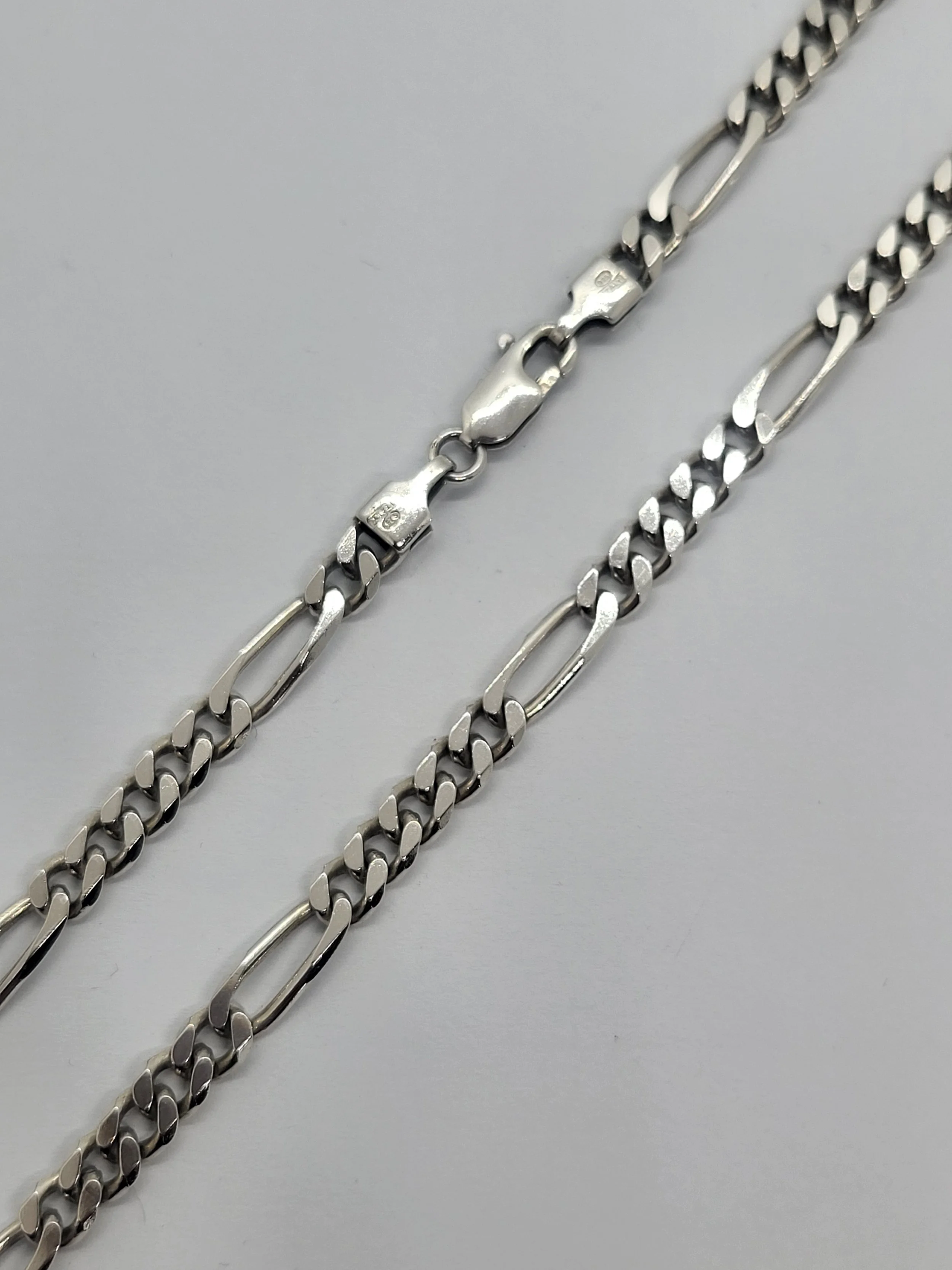 Silver Figaro Chain 18"