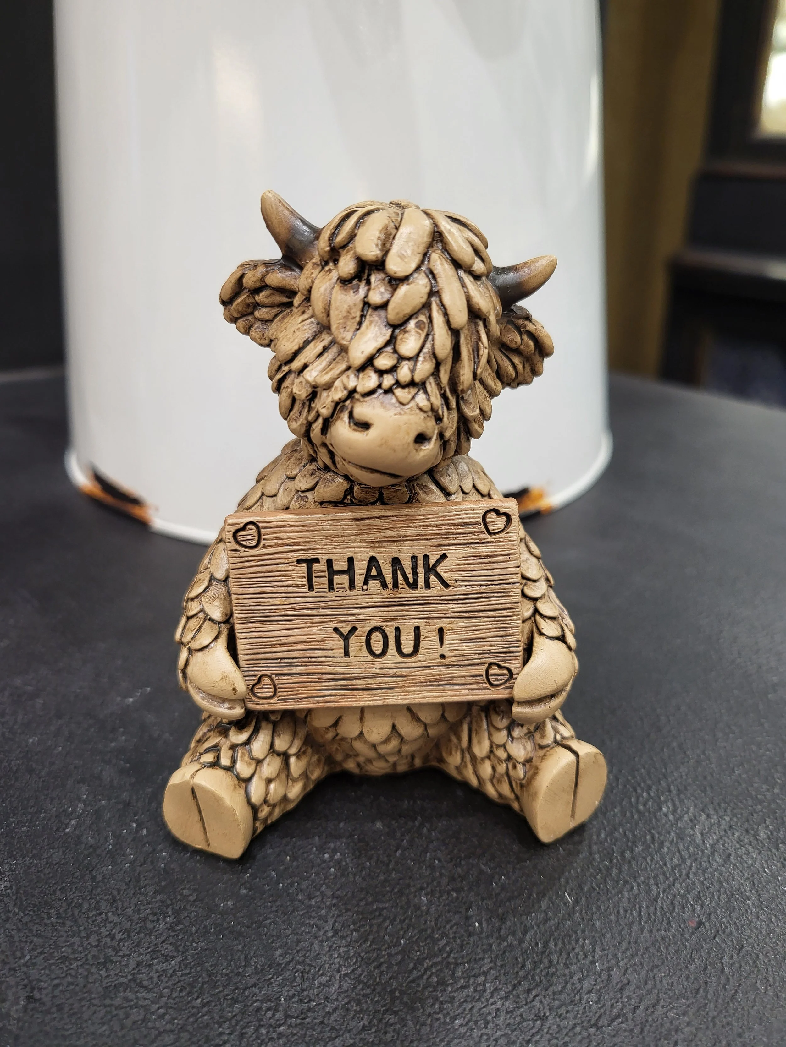 Highland Cow " Thank you"