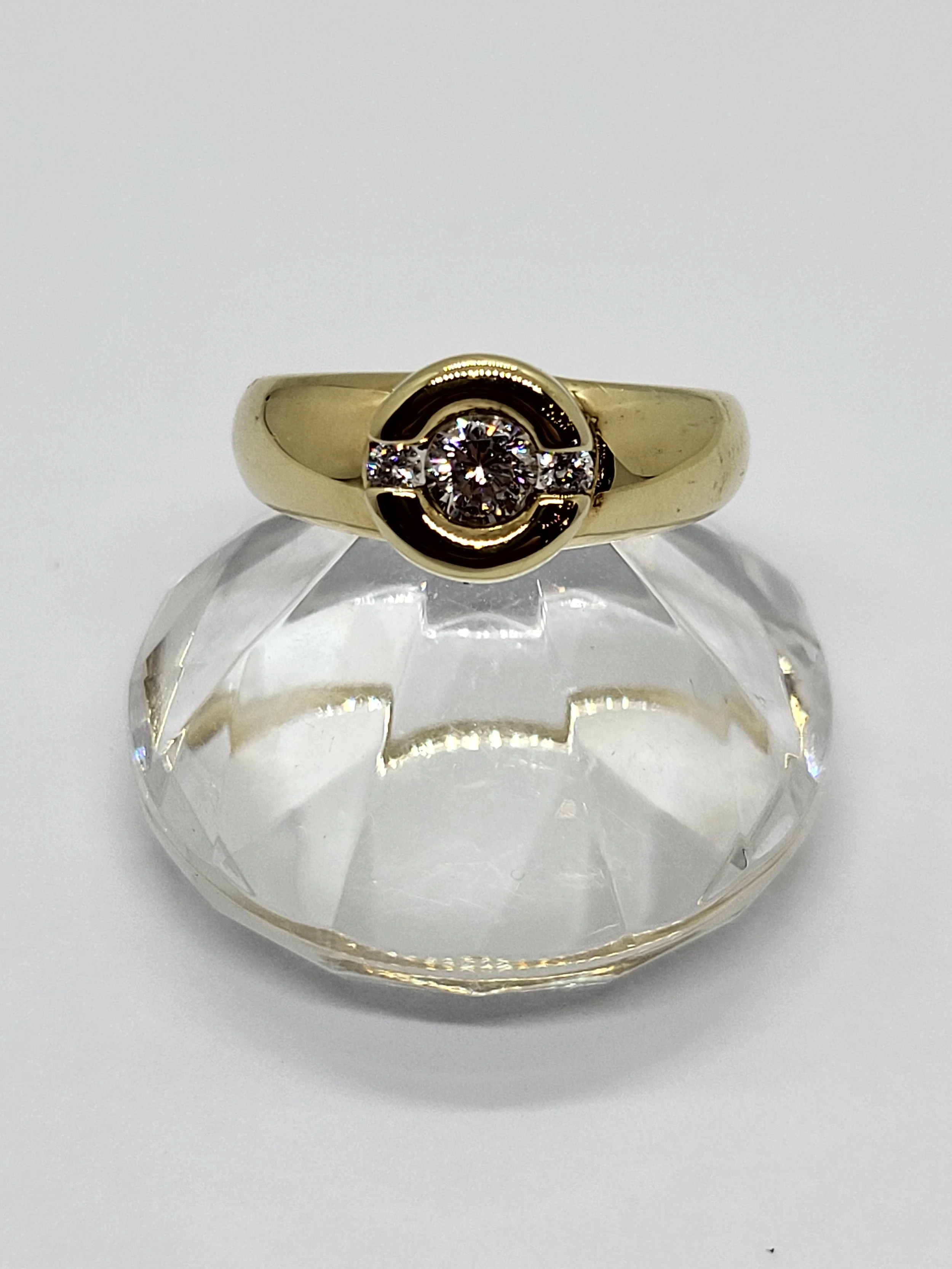 Gold CZ Ring