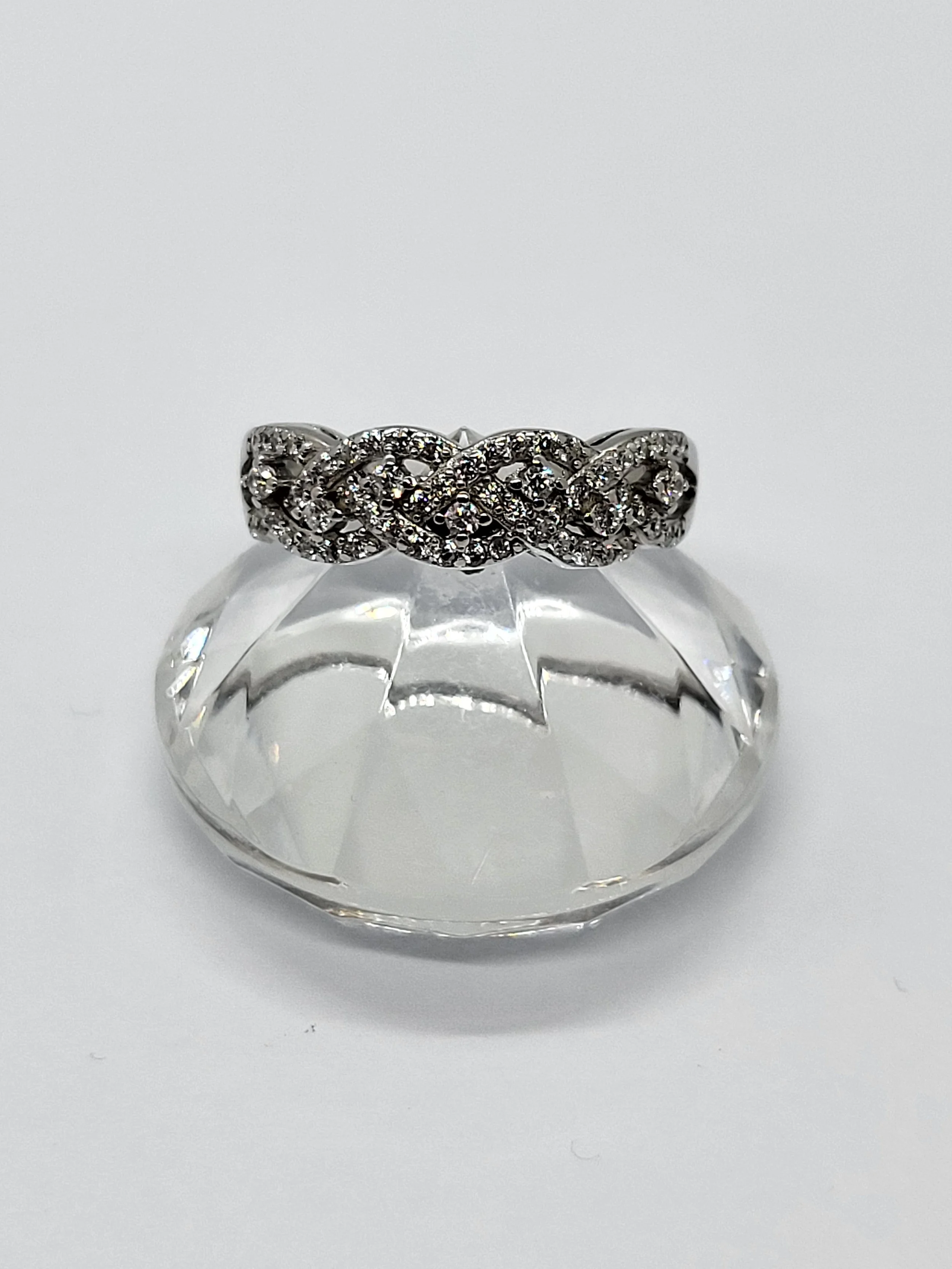 Silver CZ Cluster Ring